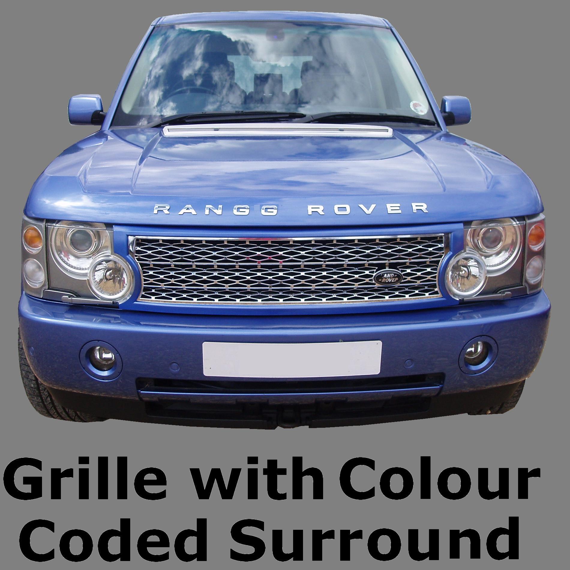 Chrome SUPERCHARGED GRILLE conversion kit for Range Rover L322 0305